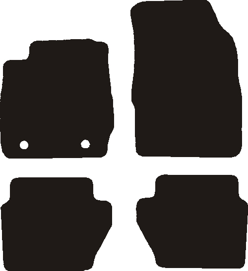 BIXUAN kompatibel mit Ford Fiesta MK7 2008-2012 Antirutschmatten  Mittelkonsole Armlehne Gummimatten,Getränkehalter Matte, rutschfeste  Türnaht Matten