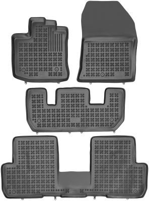 MAT10 – Auto-Fußmatten passend für Dacia Lodgy (BJ 06/2012 - 12/2016,  7-Sitzer) aus Dilour (Nadelfilz), Automatten-Set, 6-teilig